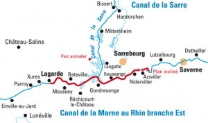 In Lagarde sind wir gestartet und bis Saverne gefahren, dort war der Wendepunkt der Route und zurück nach Lagarde.